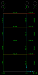 mô hình tính toán đồ án khung btct toàn khối sap2000 15
